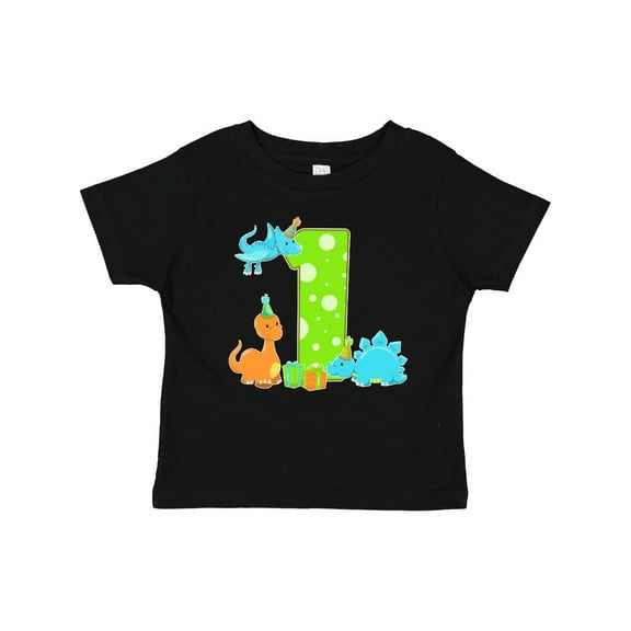 Inktastic Dinosaur First Birthday Party Boys or Girls Baby T-Shirt