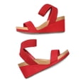 thumbnail image 4 of DREAM PAIRS Women's Elastica Ankle Strap Open Toe Platform Wedge Sandals, 4 of 5