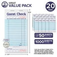 Stock Your Home Guest Check Pads (20 Pack) 1000 Total Numbered Guest