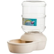 Angle View: Petmate Le Bistro Gravity Pet Waterer - Linen Small - 1 Gallon Capacity - (11.2"L x 6.5"W x 12.5"H) Pack of 4