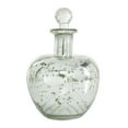 thumbnail image 5 of DecMode 8", 9", 7"H Silver Glass Decorative Jars with Crystal Stoppers, 3-Pieces, 5 of 9