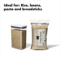 thumbnail image 6 of OXO POP Container 2.7-Qt Medium Rectangle Food Storage Container, White, 6 of 14