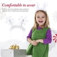 thumbnail image 2 of 4pcs Exquisite Snowflake Headband Feather Hair Band Christmas Hair, 2 of 4