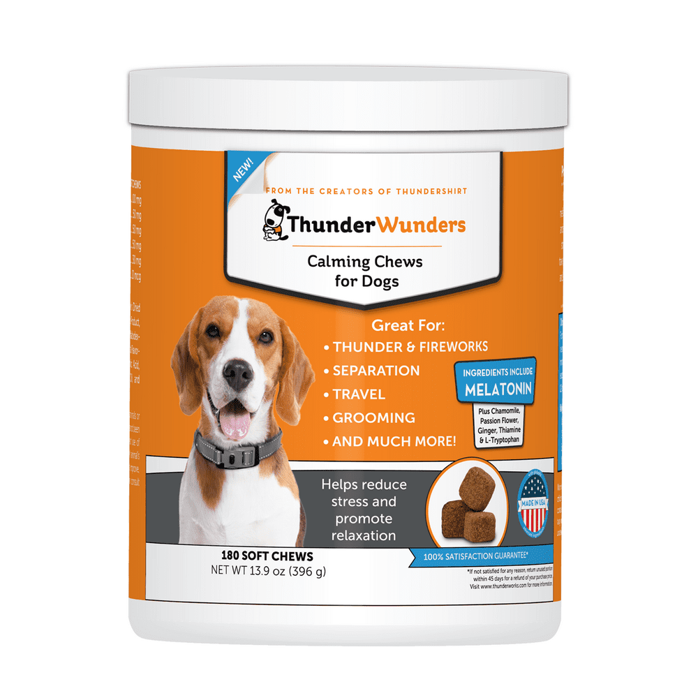 ThunderWunders Calming Chews for Dogs, 180 Soft Chews