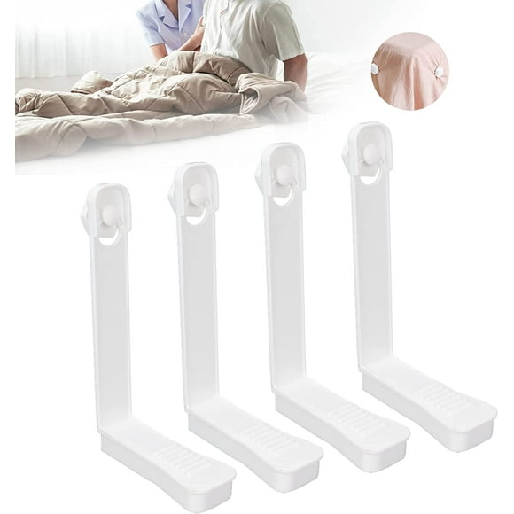 Bed Sheet Holder Straps Adjustable Fitted Sheet Clips - Bed Sheet Fixing Straps - Elastic Clamp Holder Used for Bed Sheets, Mattress Covers, Bed Sheets
