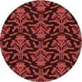 thumbnail image 1 of Ahgly Company Machine Washable Indoor Round Transitional Lava Red Area Rugs, 4' Round, 1 of 7