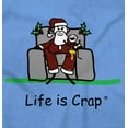 thumbnail image 2 of Life is Crap Crying Baby and Santa Men's Big & Tall Crewneck Graphic Tee Brisco Brands 2X, 2 of 5