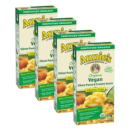 - (4 Pack) Annie's Homegrown Organic Vegan Mac Elbow Rice Pasta & Sauce