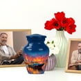 thumbnail image 6 of JAGASY Yacht Memorial Urn for Ashes Adult Male, Blue Small Urns for Ashes Keepsake, City Lights Decorative Urns for Sister, Sea Water Handmade Cremation Urn for Brother, (3 Inch), 6 of 7