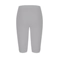 thumbnail image 6 of HAJWOH Capri Leggings for Women Cotton Knee Length Leggings Stretch Summer Lightweight Pants Casual Athletic Running Workout Yoga Pants, 6 of 6