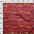 thumbnail image 2 of oneOone Cotton Poplin Fabric Leaves & Floral Artistic Print Fabric By Yard 42 Inch Wide, 2 of 4