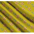 thumbnail image 3 of Soimoi Yellow Cotton Poplin Fabric Life Ring & Anchor Hook Nautical Print Fabric by the Yard 56 Inch Wide, 3 of 7