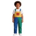thumbnail image 3 of Kids Baby Boy Girl Color Overalls Pants Clothes Adjustble Shoulder Strap Romper Workwear Size 3-4 Years, 3 of 7