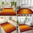 thumbnail image 4 of Area Rugs 2.7'x5', Burnt Orange Yellow Ombre Carpet Runner Indoor Outdoor Rugs Home Decor Aesthetic, Modern Art Abstract Aesthetics Non Slip Mats Washable Accent Rug for Living Room Bedroom, 4 of 8