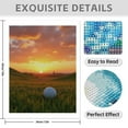 thumbnail image 3 of Diamond Art Kit for Adults, Golf Sunset Landscape Scene Diamond Painting for Adults Beginners, DIY Diamond Art Painting Kits, 5D Diamond Painting Crafts for Home Decor 12x16 Frameless, 3 of 7