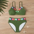 thumbnail image 1 of Trajes de baño tankini para mujer Conjuntos de bikini sin espalda con tirantes de moda degradados para mujer Traje de baño de dos piezas para mujer, 1 of 4