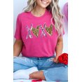 thumbnail image 2 of Playful XOXO Heart Print Tee - Casual Round Neck T-Shirt for Women | [ZhiHiMeRi] | (US 4-6)S, 2 of 7