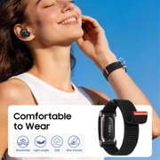 Fintie Nylon Loop Wristwatch Band for Google Fitbit Air, Black