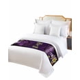 thumbnail image 2 of Xipuska Halloween Bed Runners for Queen Size Bed, Decorative Bed Throws for Foot of Bed, Horror Pumpkins Halloween Skull Gnomes Purple Bed Runner Sofa Throw Bedding Scarf Slipcover for Bedroom, 2 of 6
