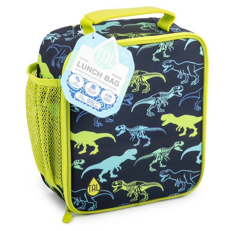 TAL Kids Insulated Reusable Soft Lunch Bag, Dinosaurs 