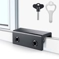 thumbnail image 3 of tamizeot 6pcs Thief-proof Alloy Window Limiter - for Protection For Children Pets And Elderly Window Lock Black 30*24.5*24mm 1Set, 3 of 6