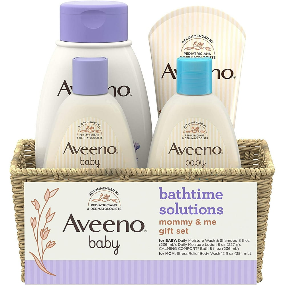 Aveeno Baby Mommy & Me Daily Bathtime Gift Set including Baby Wash