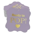 thumbnail image 1 of Inkdotpot Real Gold Foil Ready To Pop Baby Shower Tags Favor Bracket Shape Hang Pack Of 100 Paper Tags, 1 of 7