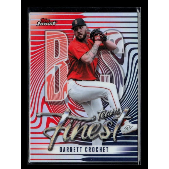 2026 Topps Finest Team Finest TF-4 Refractor Garrett Crochet Red Sox Baseball Card Boston Red Sox MLB Baseball Trading Card