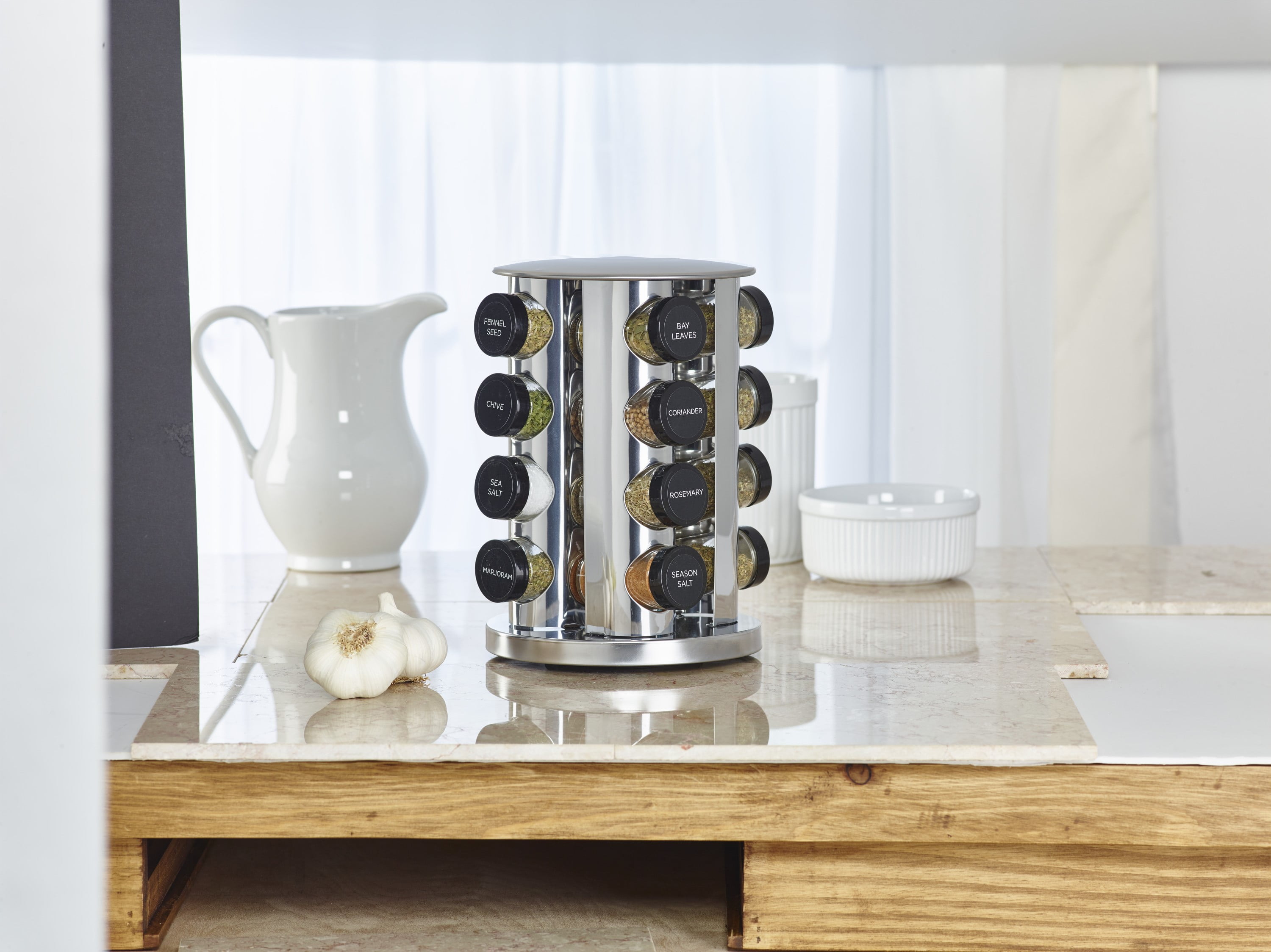 Kamenstein 16 Jar Stainless Steel Tower E Rack