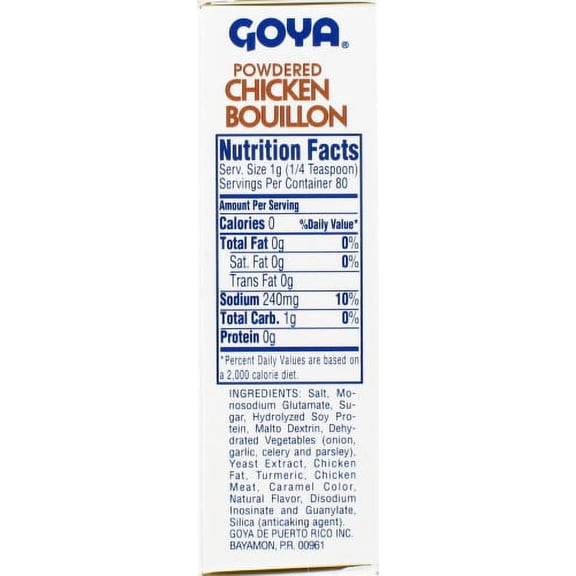 Goya Chicken Bouillon 2.82 oz - Pack of 1