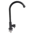 thumbnail image 2 of Grifo de agua fría Sincero giratorio de 90 grados Negro mate para lavabo de cocina, 2 of 10