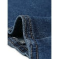 thumbnail image 5 of INSPIRE CHIC Women's Top Denim Crop Sleeveless Button Front Halter Tank Tops XS Dark Blue, 5 of 5