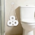 thumbnail image 4 of JZCHUNTOY Hand-Woven Cotton Rope Toilet Paper Net Pouch for Bathroom 1 Piece, Durable Cotton Rope Material, Convenient Storage, Hanging Design for Easy Access, Perfect for Bathroom and Toilet, 4 of 6