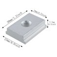 thumbnail image 2 of Deslizador de pista en T MEETOOT, 4 Uds., tuerca de ranura en T M8 de aleación de aluminio plateada, Tuercas para muebles para perfil, herramienta de carpintería, sujetador de ranura, 2 of 5