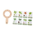 thumbnail image 2 of Tarjetas didácticas sobre plantas,Tarjetas didácticas divertidas de plantas con lupa,Foto realista de aula ligera,Juguetes educativos portátiles,juegos de actividades de, 2 of 9