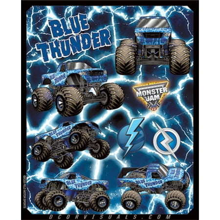 DCOR Monster Jam Decal Sheets Blue Thunder 40-90-209.