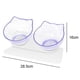 thumbnail image 2 of Cuenco para gatos inclinado con soporte para protección del cuello y comedero elevado para agua y comida para mascotas, 2 of 5
