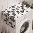 thumbnail image 1 of Forest Washing Machine Organizer, Repetitive Woodland Trees Drawn by Hand in Monochrome on a Plain Background, Anti-slip Fabric Top Cover for Washer and Dryer, Charcoal Grey White, by Ambesonne, 1 of 1