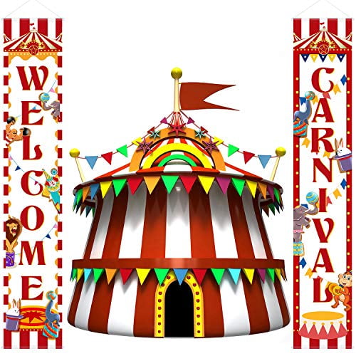 Welcome to the Carnival Big Top Circus Party Favor Photo Cards 12 Piece 