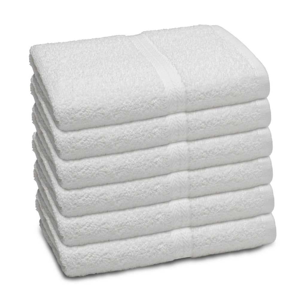 Martex Commercial Basic White 6Pack Bath Towel Set