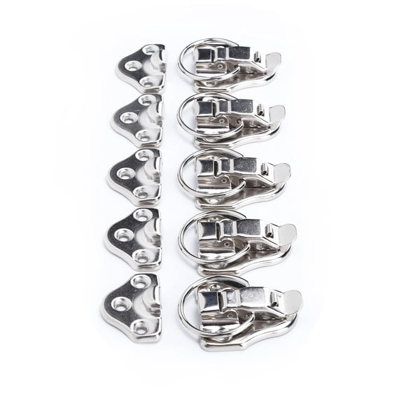 Toggle Latch Catch, Latch Hasp Rust-proof Retro Durable For Wooden Boxes For Gift Boxes For Decorative Cabinets For Jewelry Boxes Red Bronze,White Nickel