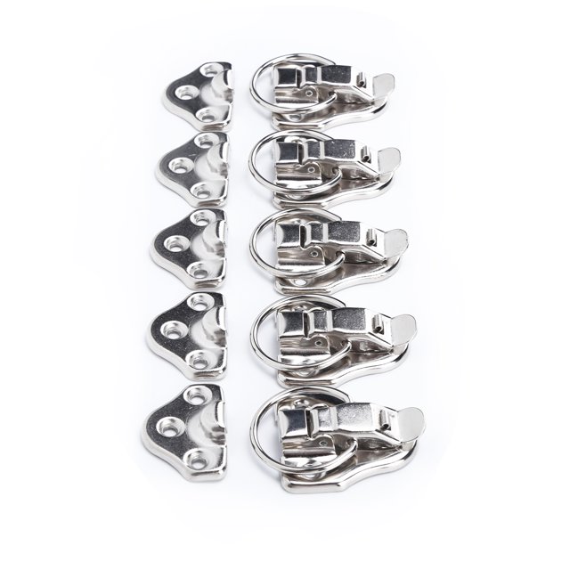 Toggle Latch Catch, Latch Hasp Rust-proof Retro Durable For Wooden Boxes For Gift Boxes For Decorative Cabinets For Jewelry Boxes Red Bronze,White Nickel