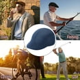 thumbnail image 4 of BadPiggies 4 Pack Men's Newsboy Cap Adjustable Beret Cap Mesh Elastic Driving Hat Ivy Cabbie Flat Cap, 4 of 9