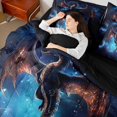 thumbnail image 4 of Castle Fairy Magical Dragon Boy Twin Bedding Sets 7-Piece,Universe Galaxy Bedding Comforter Set Microfiber,Starry Sky Breathable Sheet Sets,Ultra Soft Home Decor,Reversible, 4 of 8
