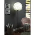thumbnail image 2 of ACME Theodosia Feather Floor Lamp in White and Nickel, 2 of 5