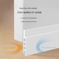 thumbnail image 3 of Draft Excluder for Doors Seal Strip, 1Pcs Draught Door，Bathroom Bottom Waterproof Excluder，Plastic Tape Protector Doors，Adhesive Sealing Soundproof Resistant Wind Dust(White), 3 of 9
