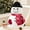 Snowman, variant on Phantoscope Christmas Series Decorative Male gingerbread man Decorative Pillow,dark coffee,19 x 13 inch