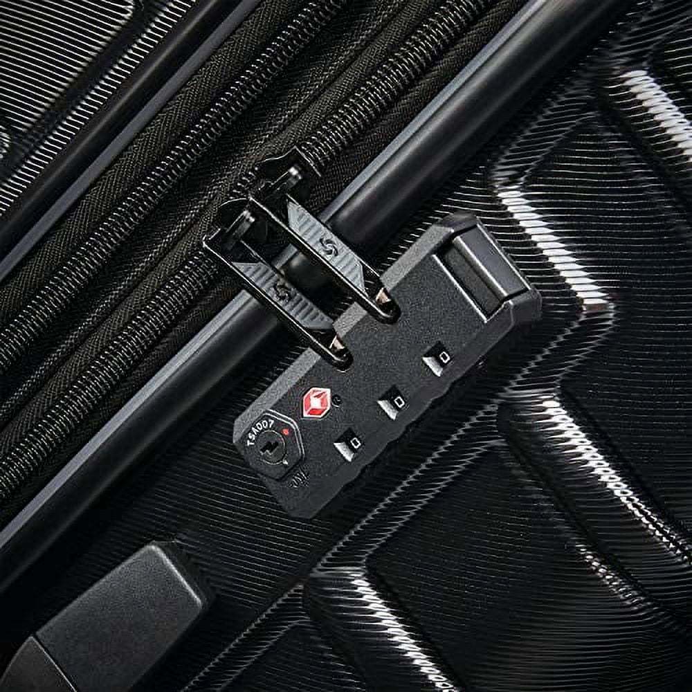 Samsonite Omni 2 Hardside Expandable Luggage with Spinner Wheels, Midnight Black, 3-Piece Set (20/24/28)