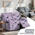 thumbnail image 5 of Xoenoiee Horse Flower Print Recliner Sofa Slipcover with Pockets 6-Piece Stretch Recliner Covers Spandex Fabric 2-Seater Reclining Couch Cover with Elastic Bottom, 5 of 6