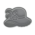 thumbnail image 2 of Mighty Gadget Gilded Age Decorated Hat Cookie Cutter & Stamp - 4x2.8" Elegant Design for Themed Parties (Random Color), 2 of 6
